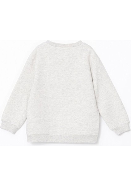 Lcw Kids Beyaz Bisiklet Yaka Baskılı Erkek Bebek Sweatshirt ve Eşofman Alt 2'li fırsatları