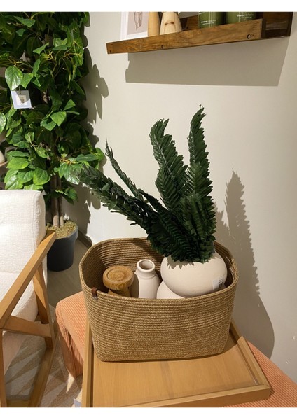 Ekinoks Dikdörtgen Jüt Hasır Görünümlü Düzenleyici Sepet fiyatları