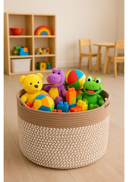 Amaterasu Jüt Hasır Sepet, Düzenleyici Sepet, Hasır Dokuma Sepet 40CM x 30CM fiyatları