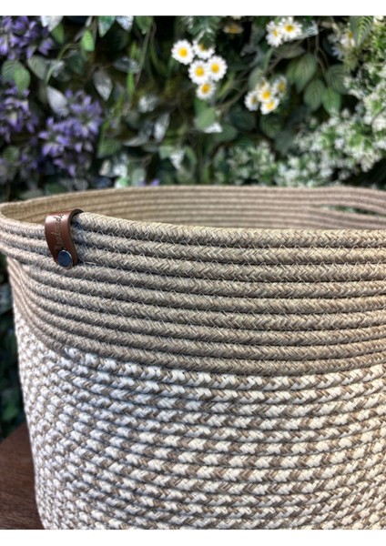 Amaterasu Jüt Hasır Sepet, Düzenleyici Sepet, Hasır Dokuma Sepet 40CM x 30CM