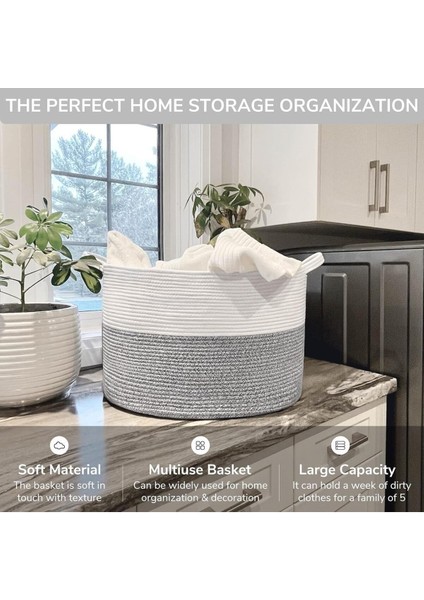 Amaterasu Jüt Hasır Sepet, Düzenleyici Sepet, Hasır Dokuma Sepet 40CM x 30CM