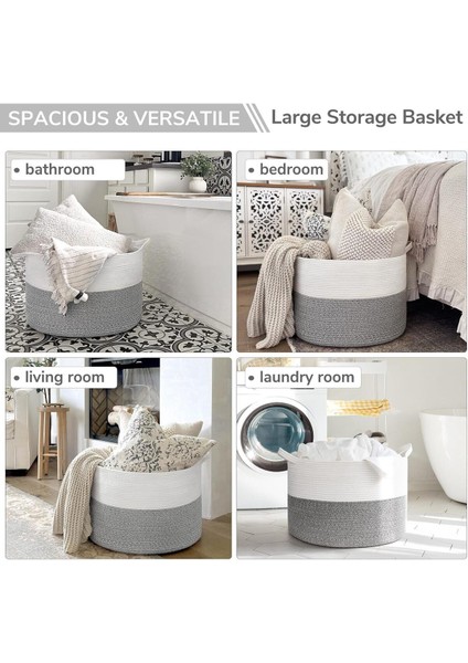 Amaterasu Jüt Hasır Sepet, Düzenleyici Sepet, Hasır Dokuma Sepet 40CM x 30CM