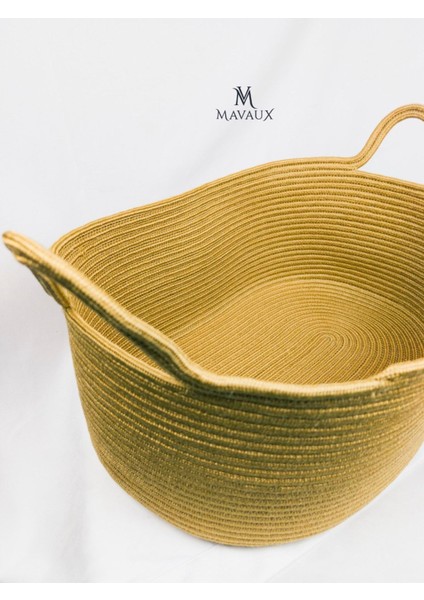 Dekoratif Jüt Saplı Hasır Sepet Bej 20X30X50 Cm, Ipli Oyuncak Sepeti, Doğal Ipli Havlu Sepeti fiyatları