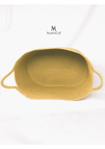 Dekoratif Jüt Saplı Hasır Sepet Bej 20X30X50 Cm, Ipli Oyuncak Sepeti, Doğal Ipli Havlu Sepeti fırsatları