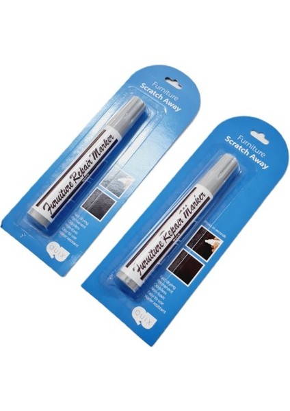 Rötuş Kalemi Antrasitgri renk | Ahşap Rötuş Kalemi / 2 Adet