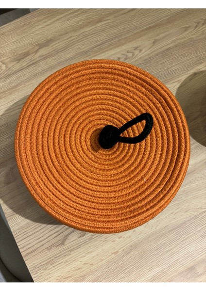 Kopya - Walnut Kapaklı Jüt Sepet