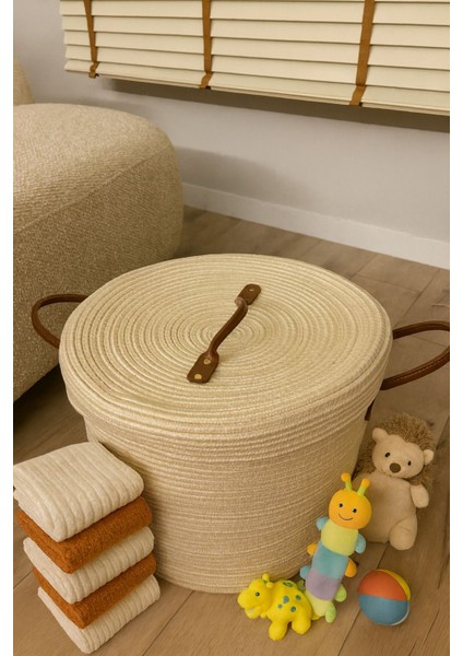 Armonia Deri Saplı Kapaklı Kirli Çamaşır Sepeti Düzenleme Sepeti Oyuncak Sepeti fiyatları