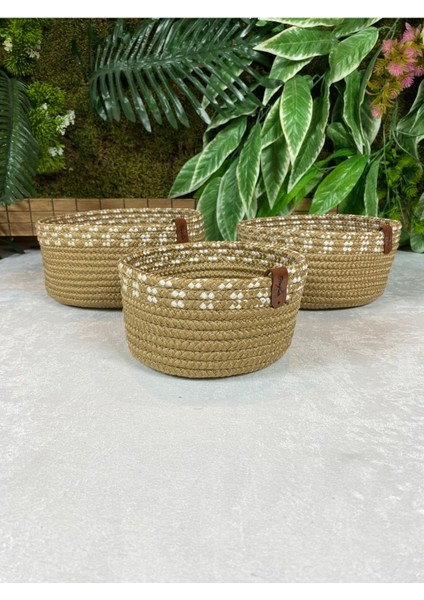 Hasır Sepet Takımı El Dokuma Çok Amaçlı Sepet Banyo ve Mutfak Organizeri modelleri