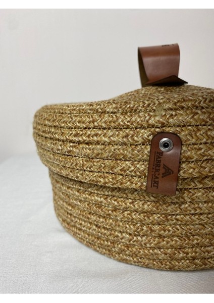 Kapaklı Tekli Jüt Sepet modelleri