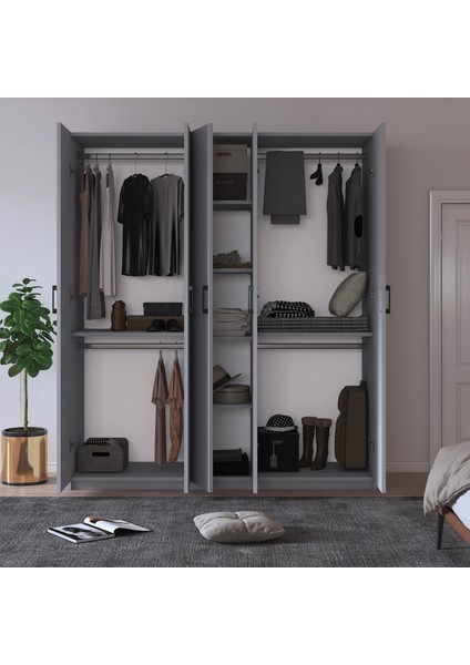 %100 Mdflam 5 Kapaklı 150CM Gardrop G-09 fiyatları