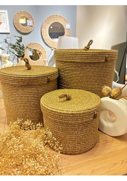 Victor Çok Amaçlı Düzenleyici Kapaklı 3'lü Sepet,kapaklı Kirli Çamaşır Sepeti, Kapaklı Organizer 36 x40 - 30 x 30 - 26 x 20 fiyatları