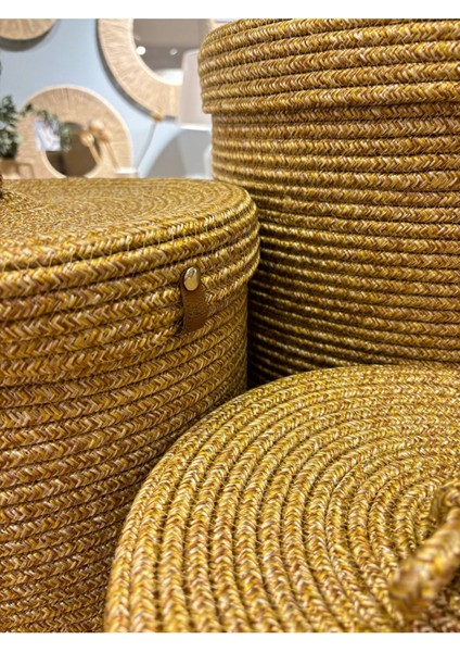 Victor Çok Amaçlı Düzenleyici Kapaklı 3'lü Sepet,kapaklı Kirli Çamaşır Sepeti, Kapaklı Organizer 36 x40 - 30 x 30 - 26 x 20 indirimleri