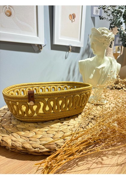 Satürn Doğal, Jüt, Desenli, Sepet, Dolap Içi, Çocuk Odası, Düzenleyici, Saklama Sepeti, Ekmek Sepeti