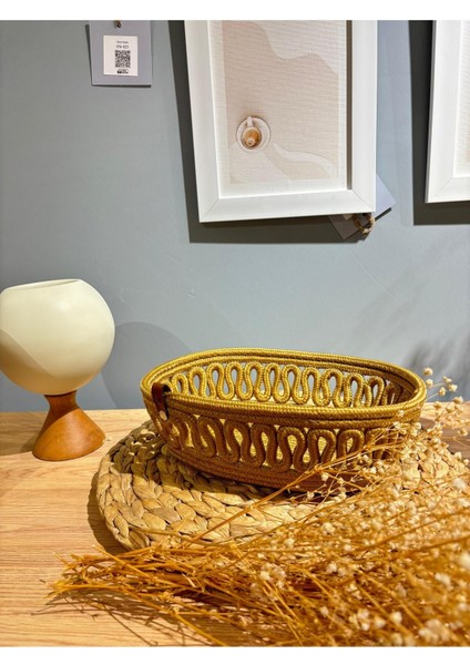 Satürn Doğal, Jüt, Desenli, Sepet, Dolap Içi, Çocuk Odası, Düzenleyici, Saklama Sepeti, Ekmek Sepeti