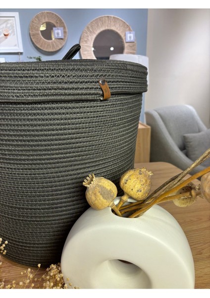 Victor Çok Amaçlı Düzenleyici Kapaklı Sepet,kapaklı Saksılık, Kapaklı Organizer 36X40 - Büyük Boy