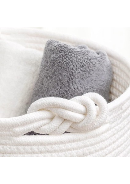 Chang Örgü Saplı 3'lü Saplı Sepet, Düzenleyici 3'lü Sepet, Hasır Dokuma Sepet 30CM x 30CM modelleri