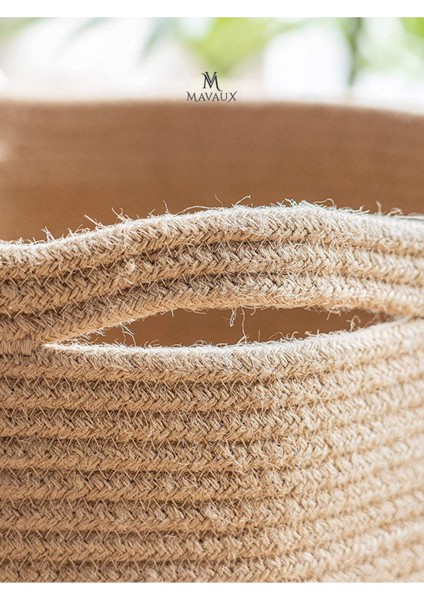 Çok Amaçlı, 40CM-36CM, Sepet, Jüt, Hasır, Dokuma Sepet, Düzenleyici modelleri