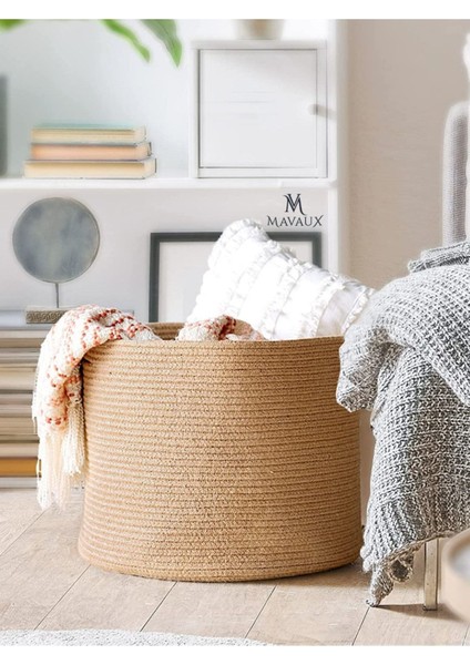 Çok Amaçlı, 40CM-36CM, Sepet, Jüt, Hasır, Dokuma Sepet, Düzenleyici fırsatları