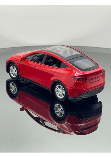 Tesla Model Y Koleksiyonluk Metal Sesli Işıklı Diest Car Oyuncak Model Araba 12 cm fırsatları