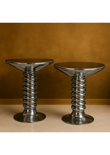 Boncuk Orta Sehpa 2 Li Gümüş Üstü Ayna indirimleri