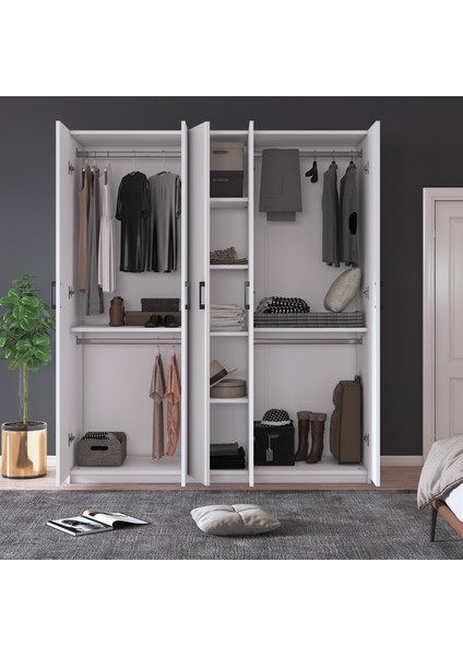 %100 Mdflam 5 Kapaklı 150CM Gardrop G-09 fiyatları