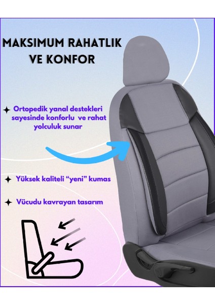 Renault Broadway 1995-2025 Uyumlu Cover G Model Tam Takım Oto Koltuk Kılıfı Seti modelleri