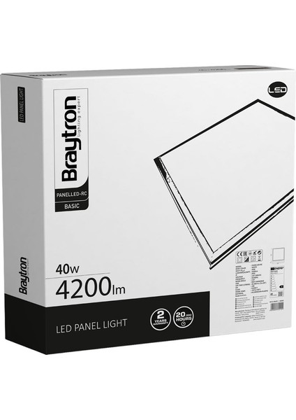 60X60 Panel Armatür 40W 6500K modelleri