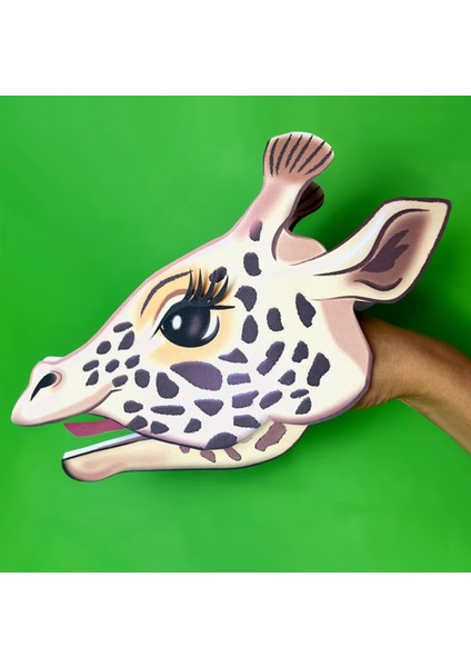 Zürafa El Kuklası, Mentosori Kes Yapıştır Kuşe Kukla modelleri