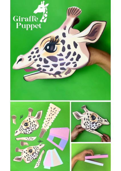 Zürafa El Kuklası, Mentosori Kes Yapıştır Kuşe Kukla fırsatları