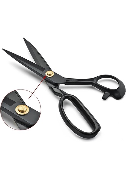 Hedefmakina PIN-1104 Siyah Saplı Somunlu Kumaş Kesim Makası – 10″ (26 Cm) | Pın-10-10" fiyatları
