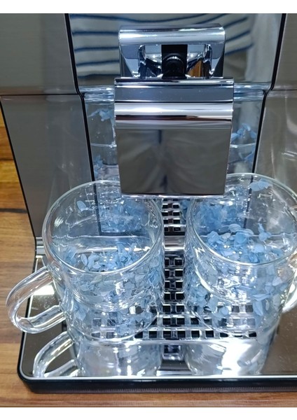 2 Adet Çift Cidarlı Çiçekli Kupa – Isıya Dayanıklı Cam Çay & Kahve Kupası Şık Tasarım 300 ml