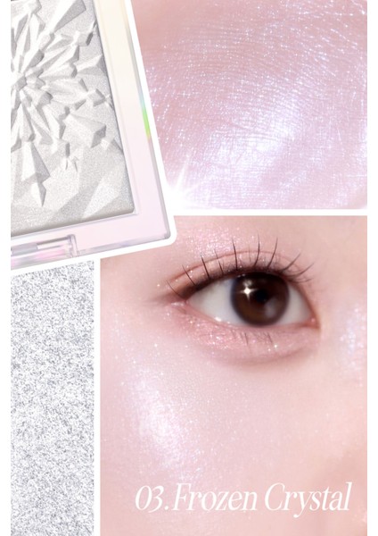 Mikro Inci Tanecikleriyle Yoğun Işıltı Sağlayan Highlighter Clıo Prism Highlighter 03 Frozen Crystal fiyatları