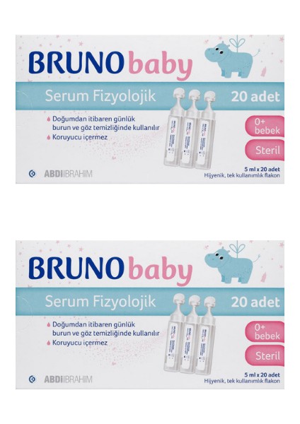 Baby Fizyolojik Damla 5 ml x 20 Flakon (2 Kutu)