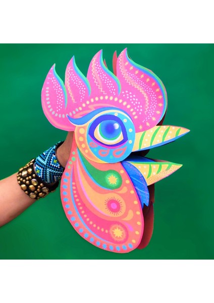 Horoz El Kuklası, Mentosori Kes Yapıştır Kuşe Kukla modelleri