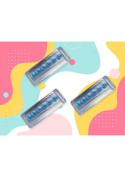 Erkeklere Ozel Destek & Cinsel Performans Artirici & Gecikme C-130 Mg Mavi Tablet 3 Dizi 18 Adet