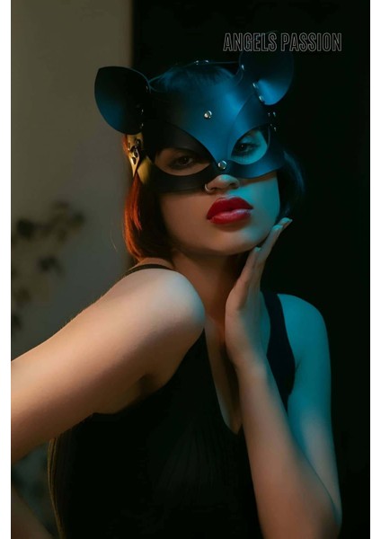 Deri Kedi Maskesi - Deri Maske - Seksi Maske - BRF558 fırsatları