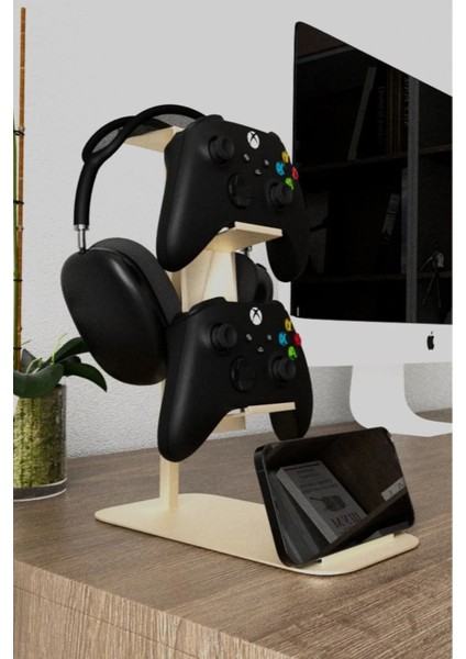 Kol Tutucu Joystick Gamepad Kumanda Standı Xbox Ps4 Ps5 Uyumlu Metal Kol Kulaklık Telefon Standı