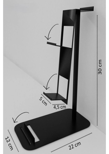 Kol Tutucu Joystick Gamepad Kumanda Standı Xbox Ps4 Ps5 Uyumlu Metal Kol Kulaklık Telefon Standı