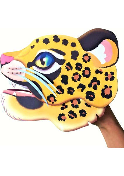 Leopar El Kuklası, Mentosori Kes Yapıştır Kuşe Kukla