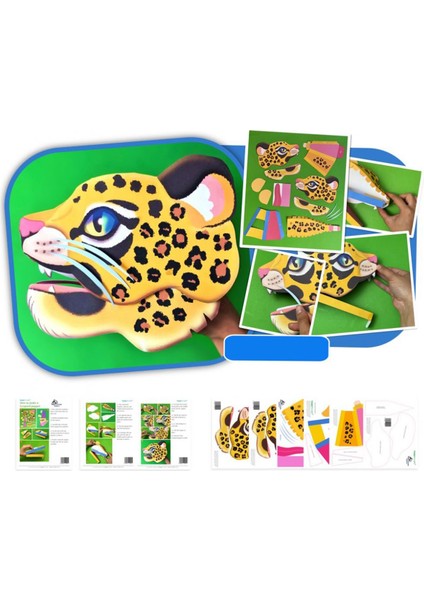 Leopar El Kuklası, Mentosori Kes Yapıştır Kuşe Kukla fırsatları