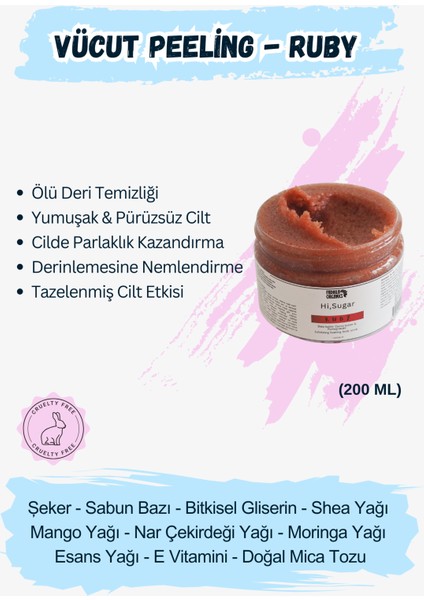Ruby - Hello Sugar Body Scrub Vücut Peelingi