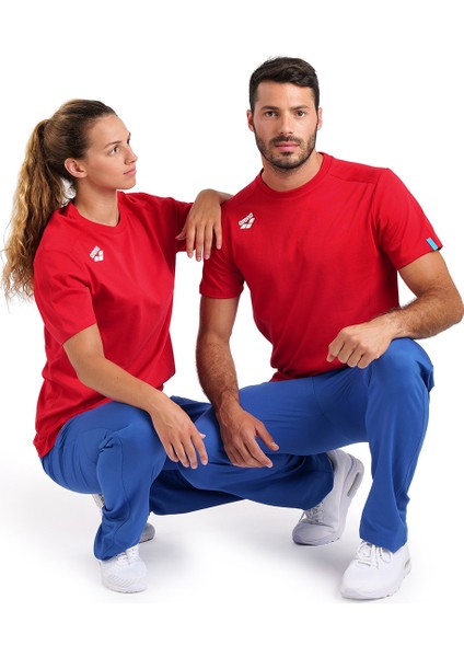 Team Panel Unisex Kırmızı Günlük Stil T-Shirt 004899400 modelleri