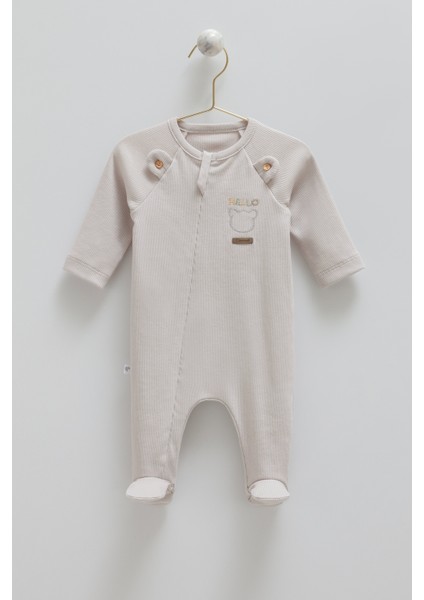 01-06 Ay Beden Aralığı Fermuarlı Forest Tulum - Gri