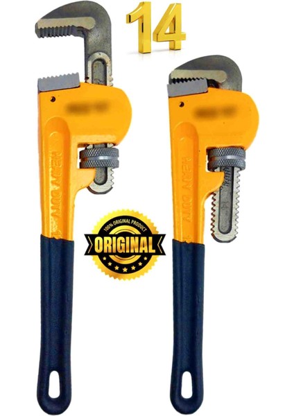 14 Inç Ağır Tip Boru Anahtarı Bağlantı Sıkma Açma Tutma El Aleti