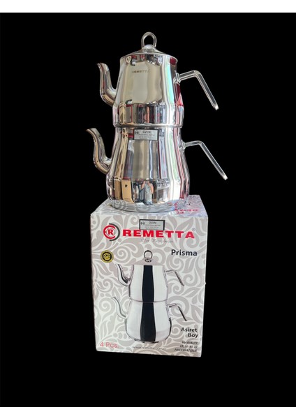 Aşiret Boy Çelik Çaydanlık Takımı Jumbo Büyük Boy Çaydanlık