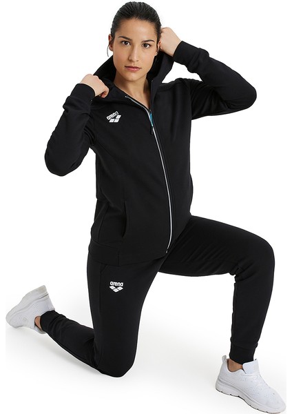 Team Hooded Jacket Panel Kadın Siyah Günlük Stil Ceket 004895500 modelleri