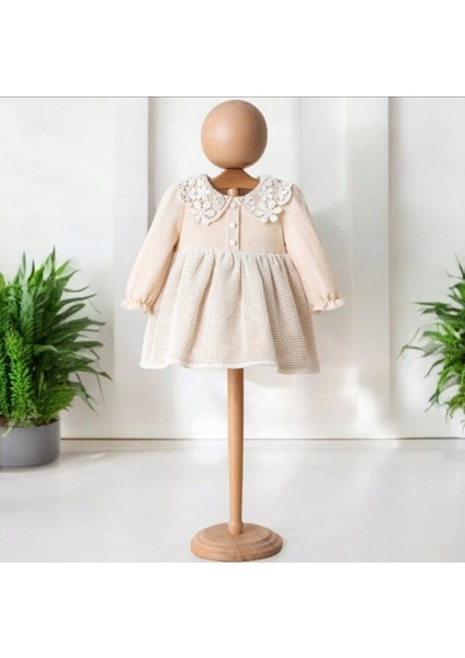 Dantel Yaka Kız Elbise