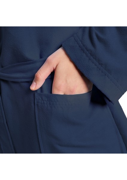 Compact Microfiber Robe Unisex Lacivert Bornoz 009034710 indirimleri