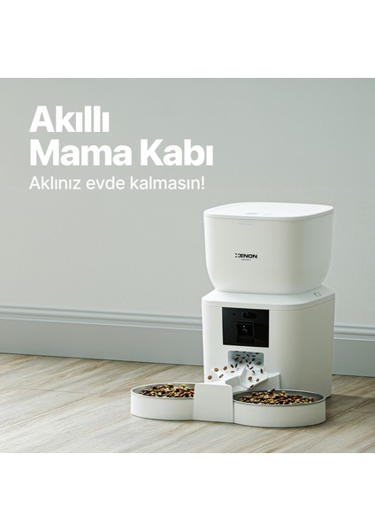 Akıllı Kedi Köpek Çift Hazneli Otomatik Mama Kabı Fhd Gece Görüş Kameralı Hareket Algılamalı Paslanmaz Çelik Besleme Kasesi fiyatları