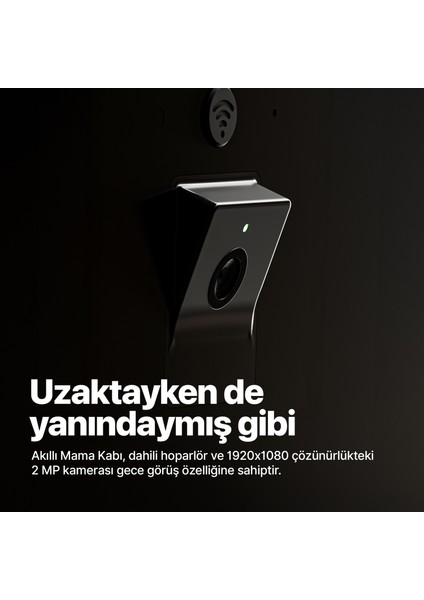 Akıllı Kedi Köpek Çift Hazneli Otomatik Mama Kabı Fhd Gece Görüş Kameralı Hareket Algılamalı Paslanmaz Çelik Besleme Kasesi